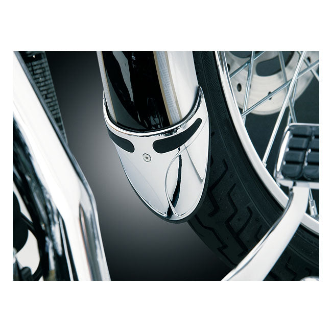 Kuryakyn Fender Extension for Narrow Front Fender. Chrome – Stock Front Fenders for 19" and 21"…