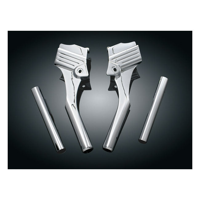 Kuryakyn FLT Deluxe Frame Neck Cover Kit. Chrome – 1995–2005 FLT/Touring; Roadking