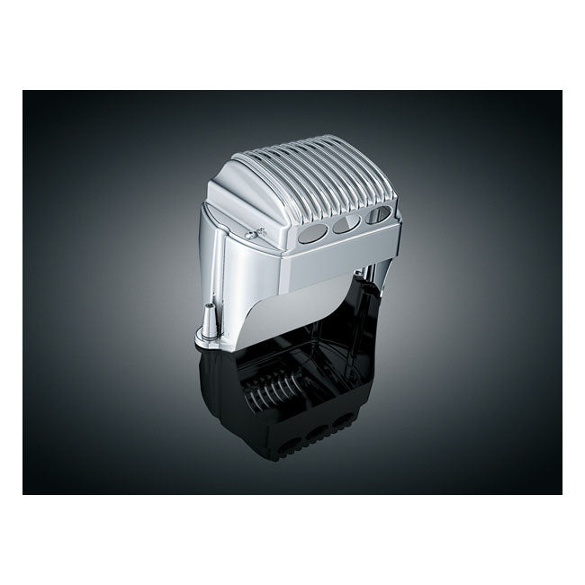 Kuryakyn Touring Voltage Regulator/Rectifier Cover. Chrome – 1997–2011 Electra Glide; 1998–2011 Road…