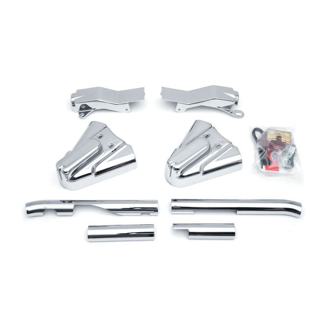 Kuryakyn Phantom & Swingarm Cover Kit. Chrome – 1986–1999 Softail