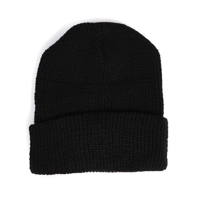 Army Surplus Rough Beanie Black – One Size Fits Most