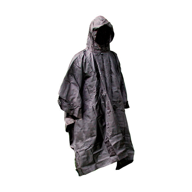 Army Surplus Fostex Poncho, Black