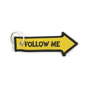 Army Surplus Key Ring Follow Me, Yellow Black