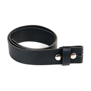 Army Surplus Leather Belt without Buckle Black