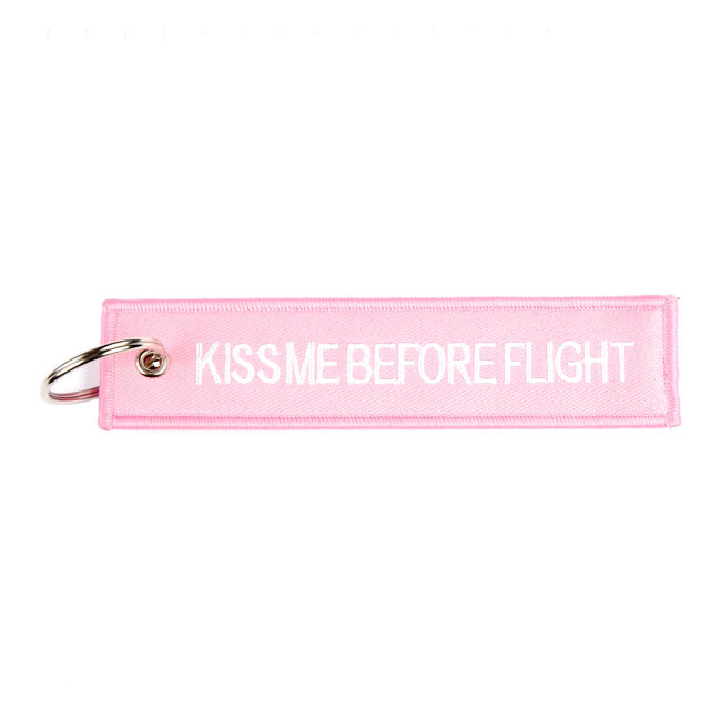 Army Surplus Kiss Me Before Flight Keychain – Keys; Charms; and Other Items