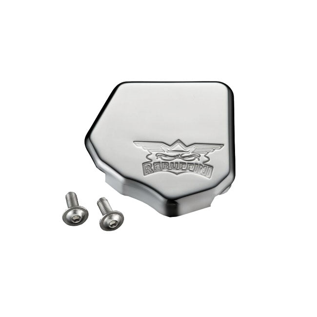 Rebuffini, Kickstand Hole Cover. Chrome for 86-99 Softail