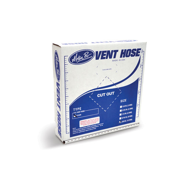 Motion Pro PVC Fuel Hose. Clear. 1/8"
