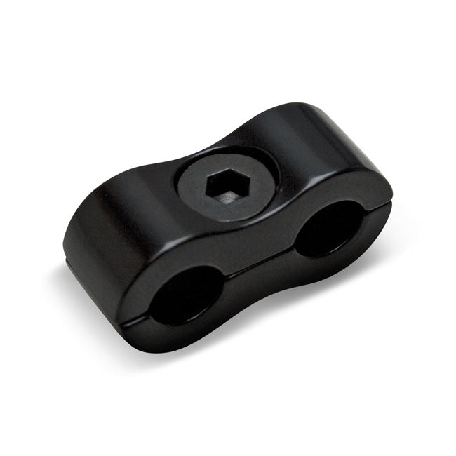 Motion Pro Throttle / Idle Cable Clamp. Black, 7mm – 7mm O.D. Throttle / Idle Cables