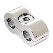 Motion Pro Throttle / Idle Cable Clamp. Chrome, 7mm – 7mm O.D. Throttle / Idle Cables