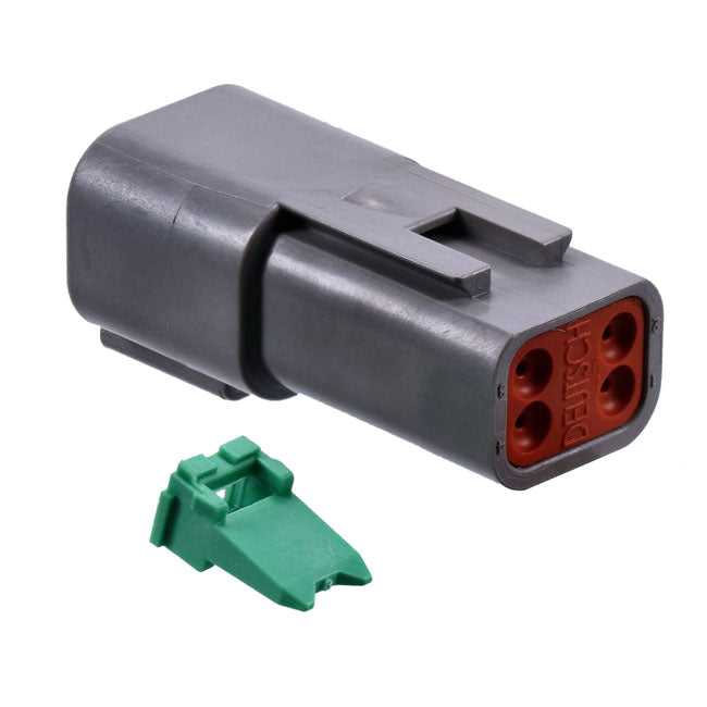 Namz Deutsch Connectors. Gray, Receptacle, 4-Pins – Universal