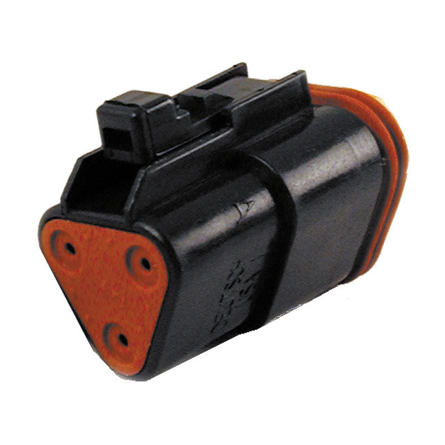 Namz Deutsch DT Connectors. Black, Plug Housing, 3-Pins – Universal