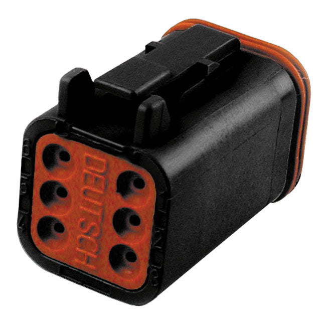 Namz Deutsch DT Connectors. Black, Plug Housing, 6-Pins – Universal