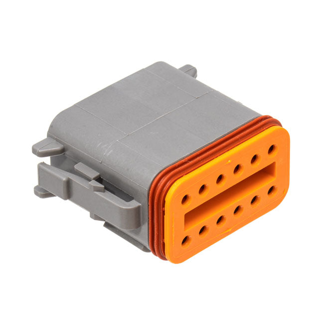 Namz Deutsch DT Connectors. Gray, Plug Housing, 12-Pins – Universal