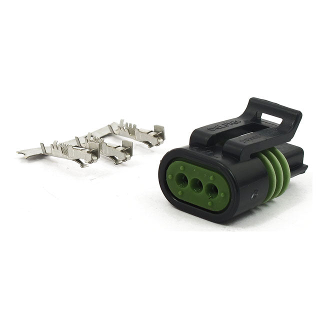 Namz TPS Sensor Connector. 3-Pin – 2000–2006 Softail; 1999–2005 Dyna…