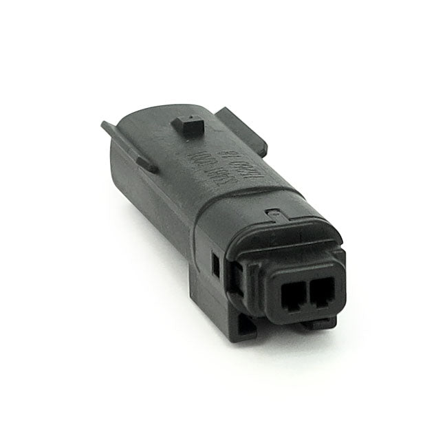 Namz Molex MX-150 Connector. Black, Receptacle, 2-Pin – 2007–2026 Various H-D