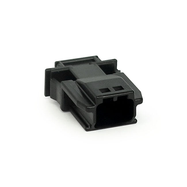 Namz JAE MX-1900 Connector. Black, Receptacle, 2-Pins – 2011–2025 Softail; 2012–2017 Dyna…