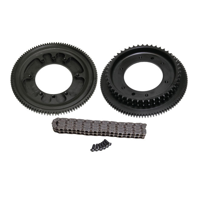 Evolution Industries Sprocket & Ring Gear Set 49 Tooth – 2006–2017 Dyna; 2007–2017 Softail