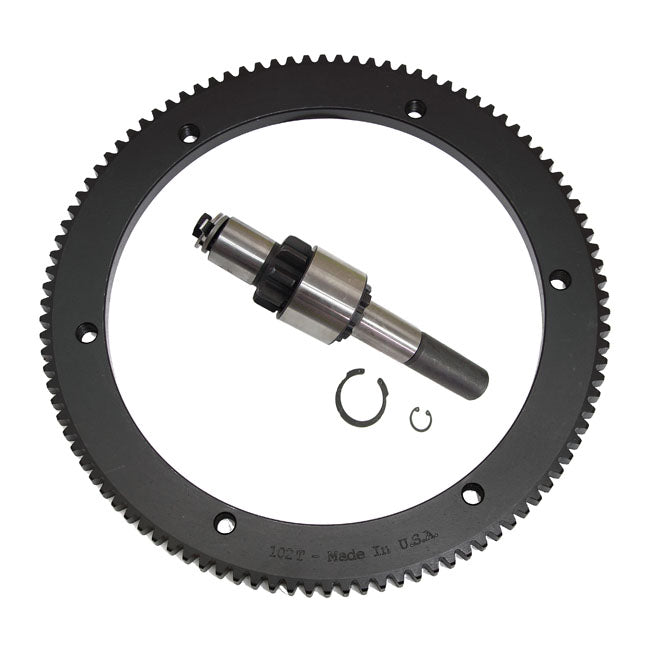 Evolution Industries Starter Ring Gear & Jackshaft Kit, 84T – 1990–1993 Big Twin