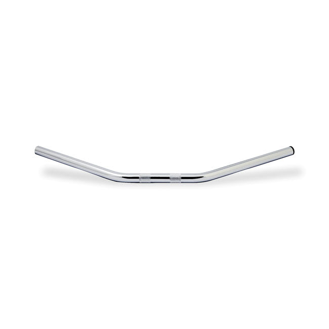 MCS Drag Bar 28" Wide 1" Chrome – 1982–2022 H-D with 1" I.D. Risers