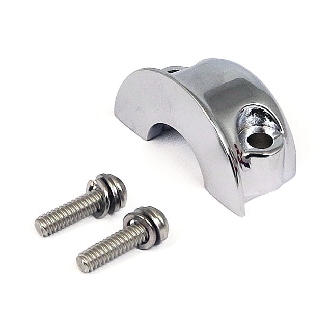 MCS Clamp, H/B Master Cyl./Clutch Chrome – 1996–2013 Big Twin; 1996–2003 XL…