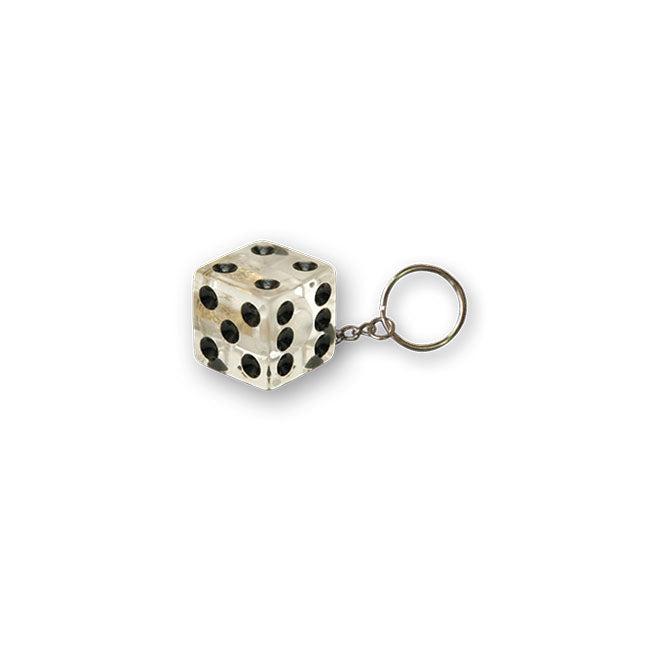 Triktopz Dice Key Chain Clear – Keys; Charms; and Other Items