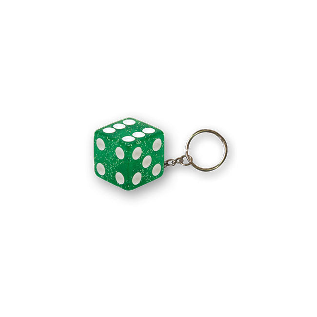 Triktopz Dice Key Chain Green Glitter – Keys; Charms; and Other Items