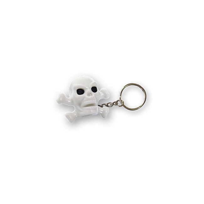 Triktopz Skull N Bones Key Chain White – Keys; Charms; and Other Items