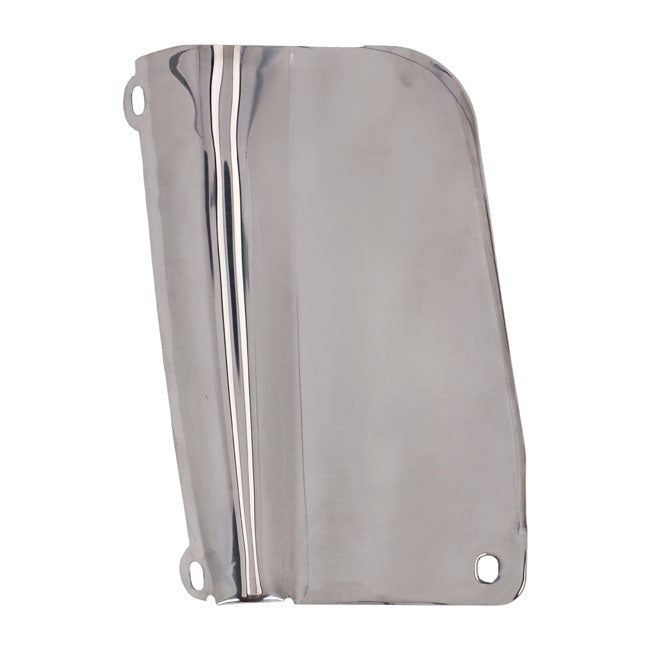 MCS Back Panel Fork. Right Side. Stainless – 1949–1984 Big Twin