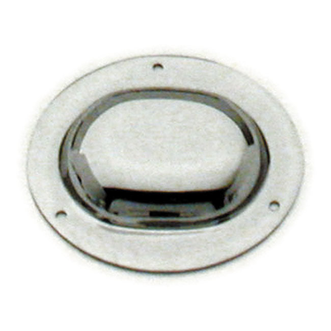Paughco Derby Cover. Chrome. Vintage Plain – 1965–1998 Big Twin