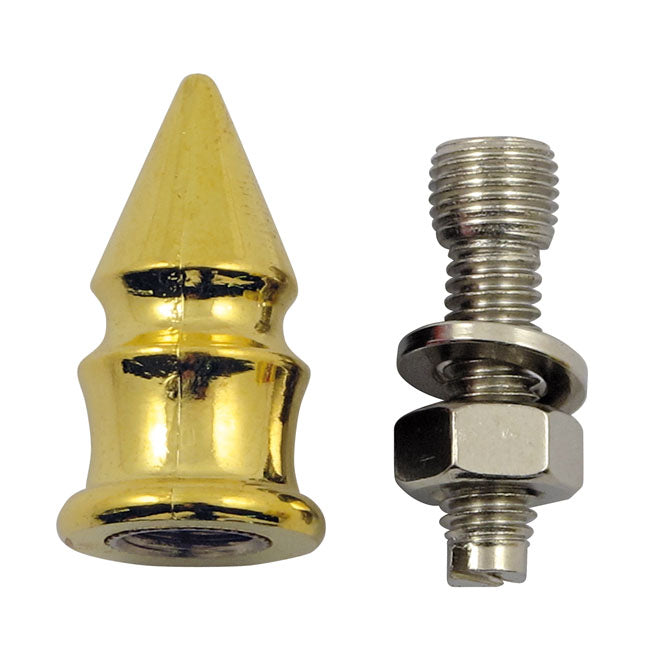 Trik Topz Licence Plate Mounts Spike Gold – Universal