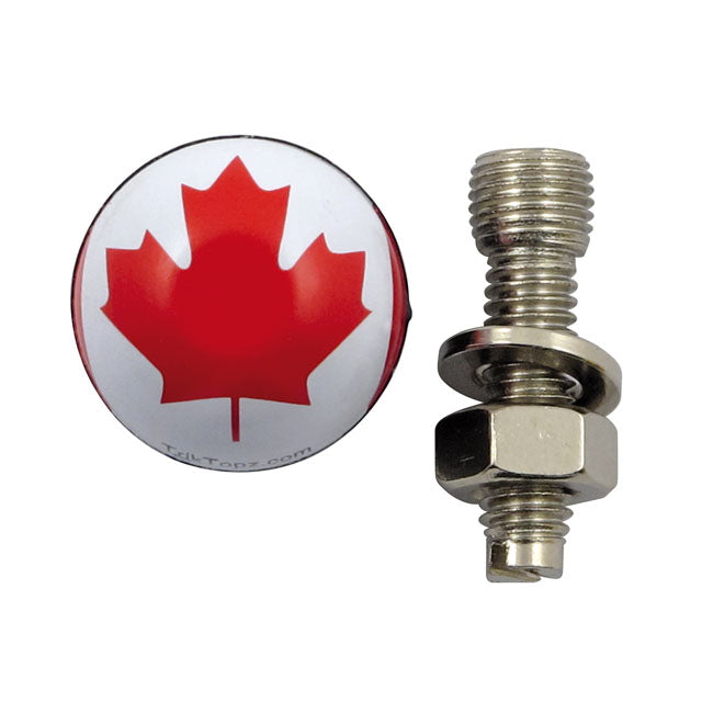 Trik Topz Licence Plate Mounts Canadian Flag – Universal