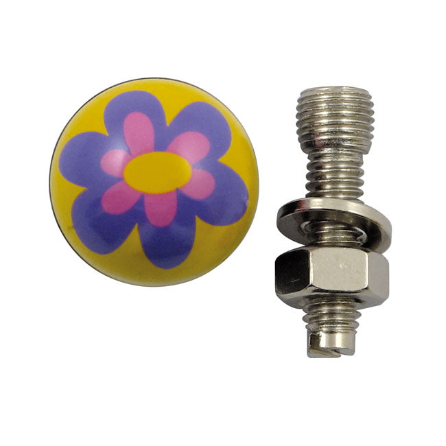 Trik Topz Licence Plate Mounts Flower Purple – Universal