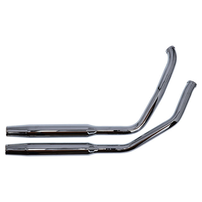 Paughco Tapered Exhaust (38"). Chrome – 1991–2011 Dyna