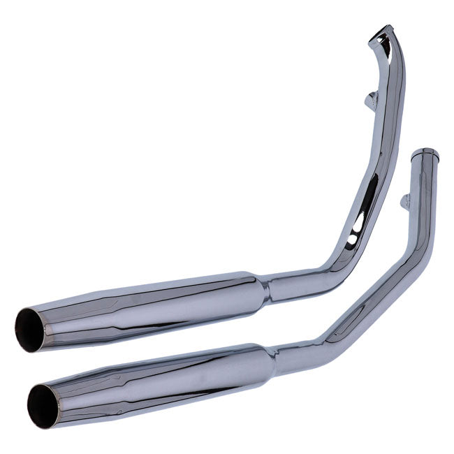 Paughco Tapered Exhaust (38"). Chrome – 1991–2011 Dyna