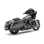 Cobra 909 Twins 4" Slip-on Mufflers. Black – 1995–2016 FLT/Touring