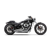 Cobra Speedster Short Swept Exhaust. Chrome – 2013–2017 Softail FXSB Breakout