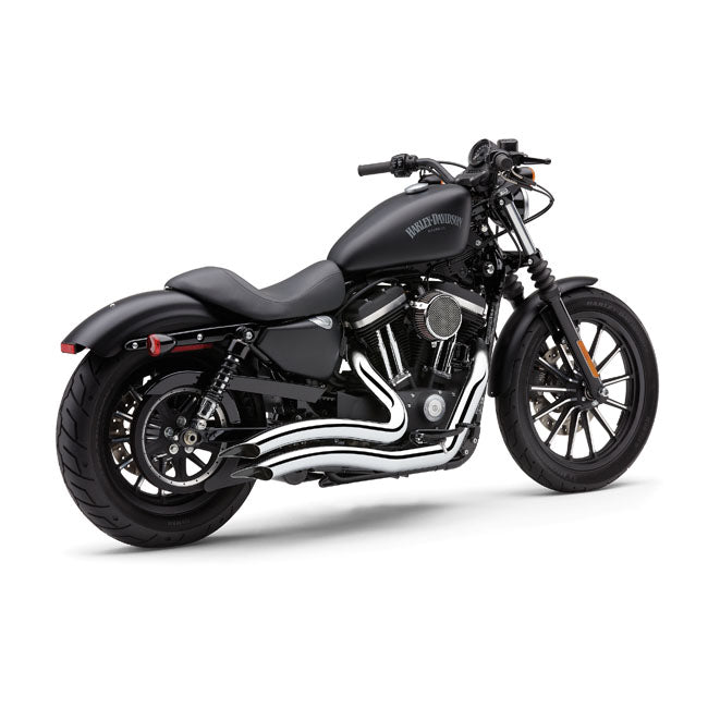 Cobra Speedster Short Swept Exhaust. Chrome – 2014–2022 XL Sportster