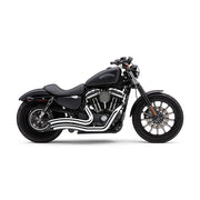 Cobra Speedster Short Swept Exhaust. Chrome – 2014–2022 XL Sportster