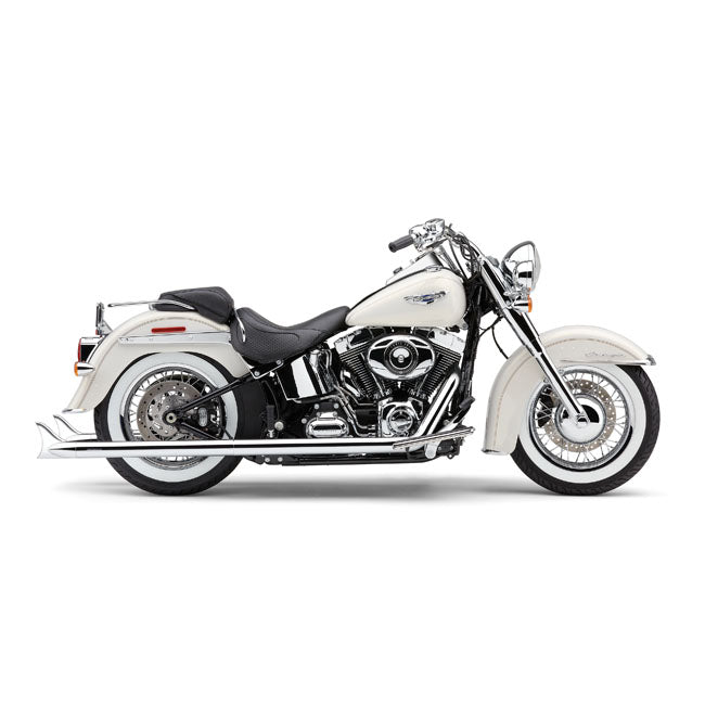 Cobra Bad Hombre Duals Exhaust. W/Fishtail Tips – 2012–2017 Softail