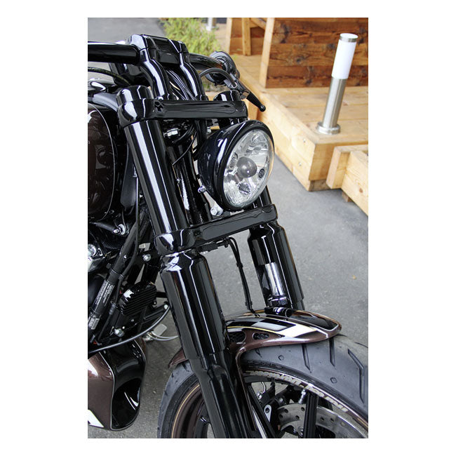 Cult-Werk 2-Piece Upper Fork Cover Kit. Gloss Black – 2013–2017 FXSB