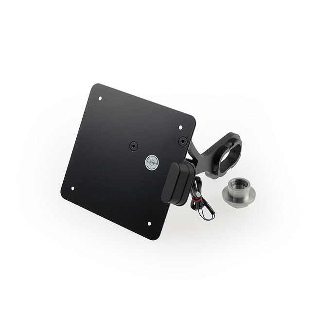 Cult-Werk Side Mount License Plate Bracket, Black. Italy – 2013–2017 FXSB