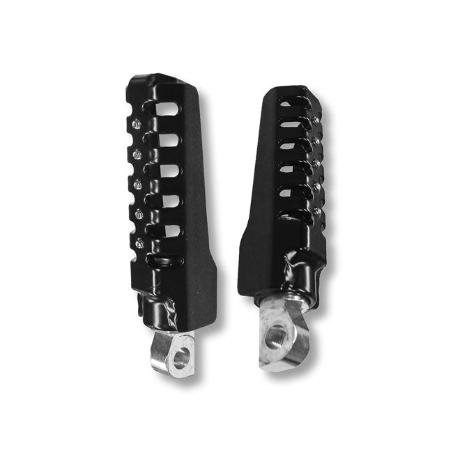 Burly Razorback Foot Pegs. Black – All H-D with Traditional Male Mount