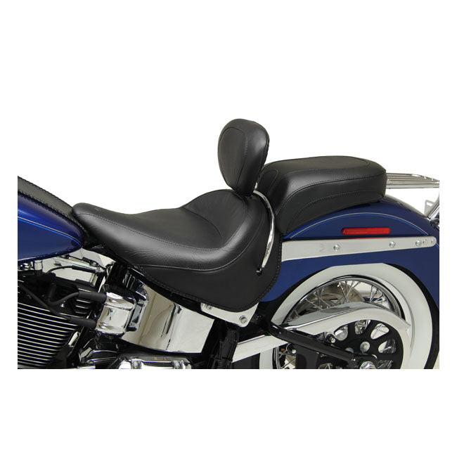 Mustang Super Touring Solo Seat, With Rider Backrest – 1997–2007 FLHR; 2006–2007 FLHX