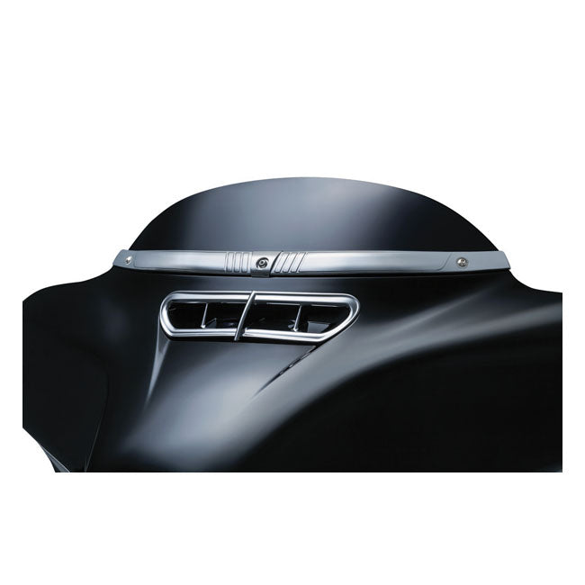 Kuryakyn Tri-line Windshield Trim. Chrome – 2014–2024 FLHT; FLHTK; FLHTKL; FLHTKCUL…