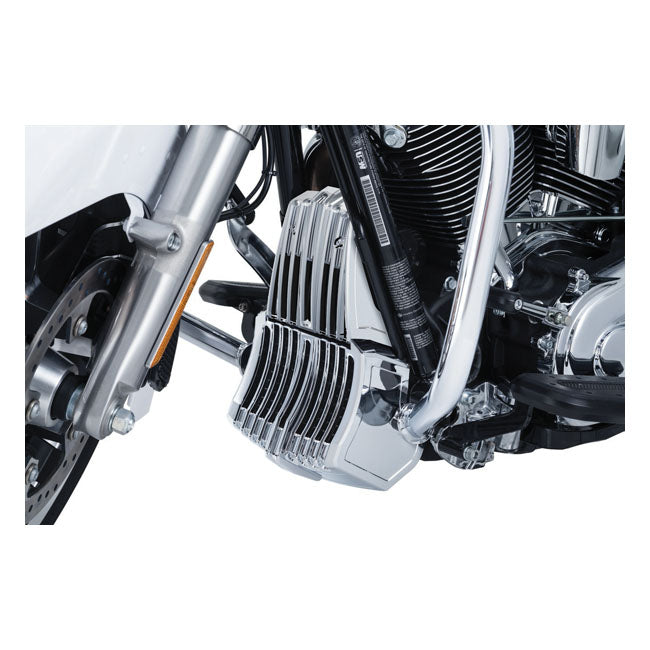 Kuryakyn Precision Oil Cooler Cover. Chrome – 2017–2025 Touring