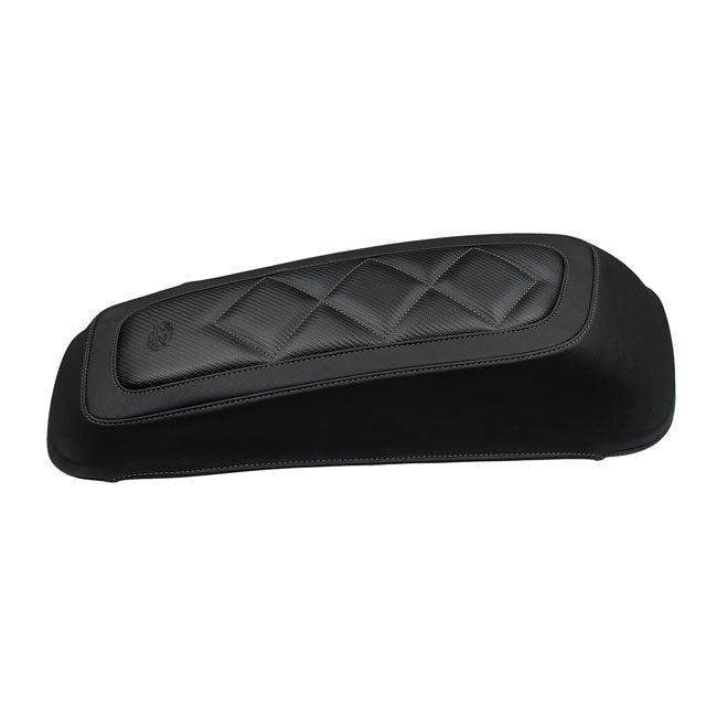 Mustang Saddlebag Lid Cover Set. Carbon Diamond – 2014–2025 FLT/Touring