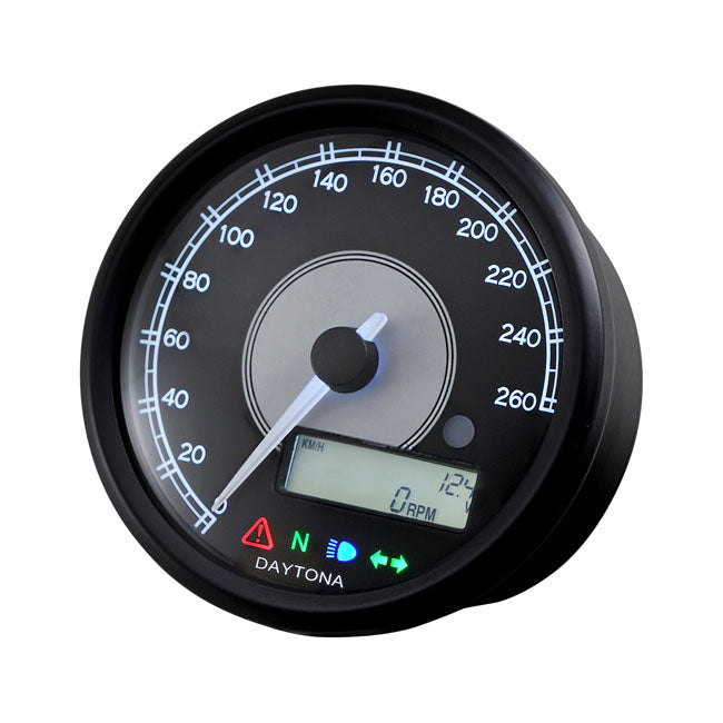 Daytona Velona 80mm Speedometer 260 Kmh/Mph – Universal