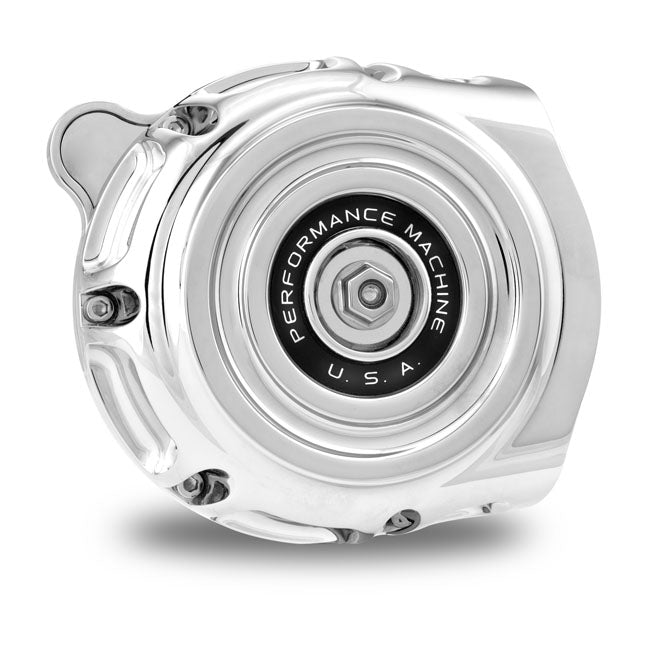 Performance Machine ''Vintage'' Air Cleaner Kit. Chrome – CV Carburetor: 1993–2006 Big Twin…