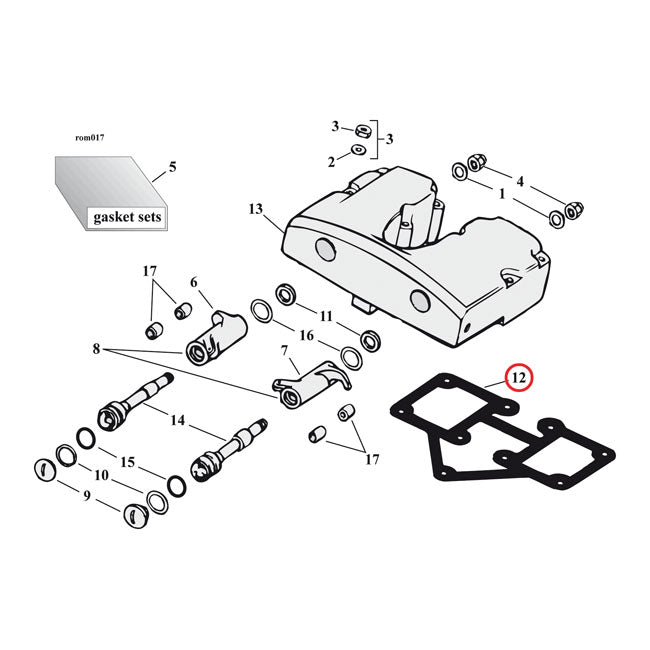Cometic Rocker Cover Gaskets. .031" Fiber – 1966–1984 Shovelhead