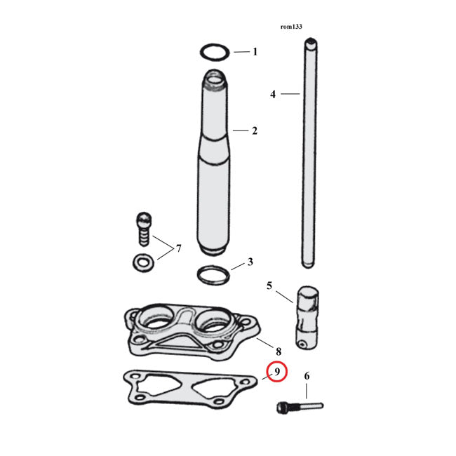 Cometic Gasket Tappet Cover Set (2Pk) – 2004–2022 XL Sportster; 2008–2012 XR1200